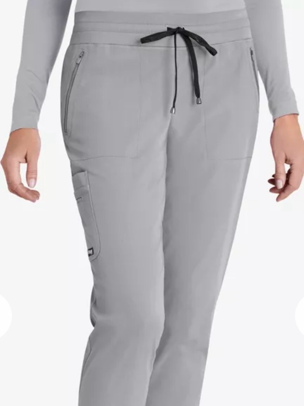 Grey's Anatomy Women's Straight Leg Scrub Pants in Light Gray